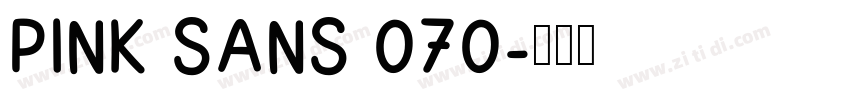 Pink Sans 070字体转换
